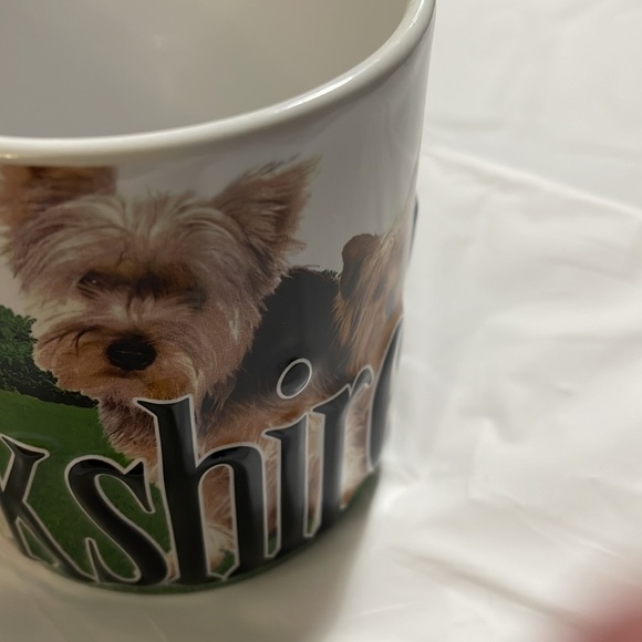 Yorshire Terrier coffee/tea mug cup with 3D dimensional writing - Picture 4 of 10